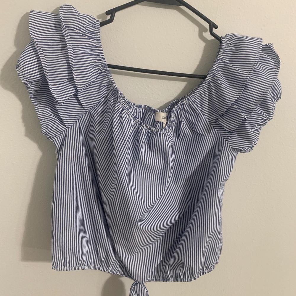 Meraki ruffle blouse